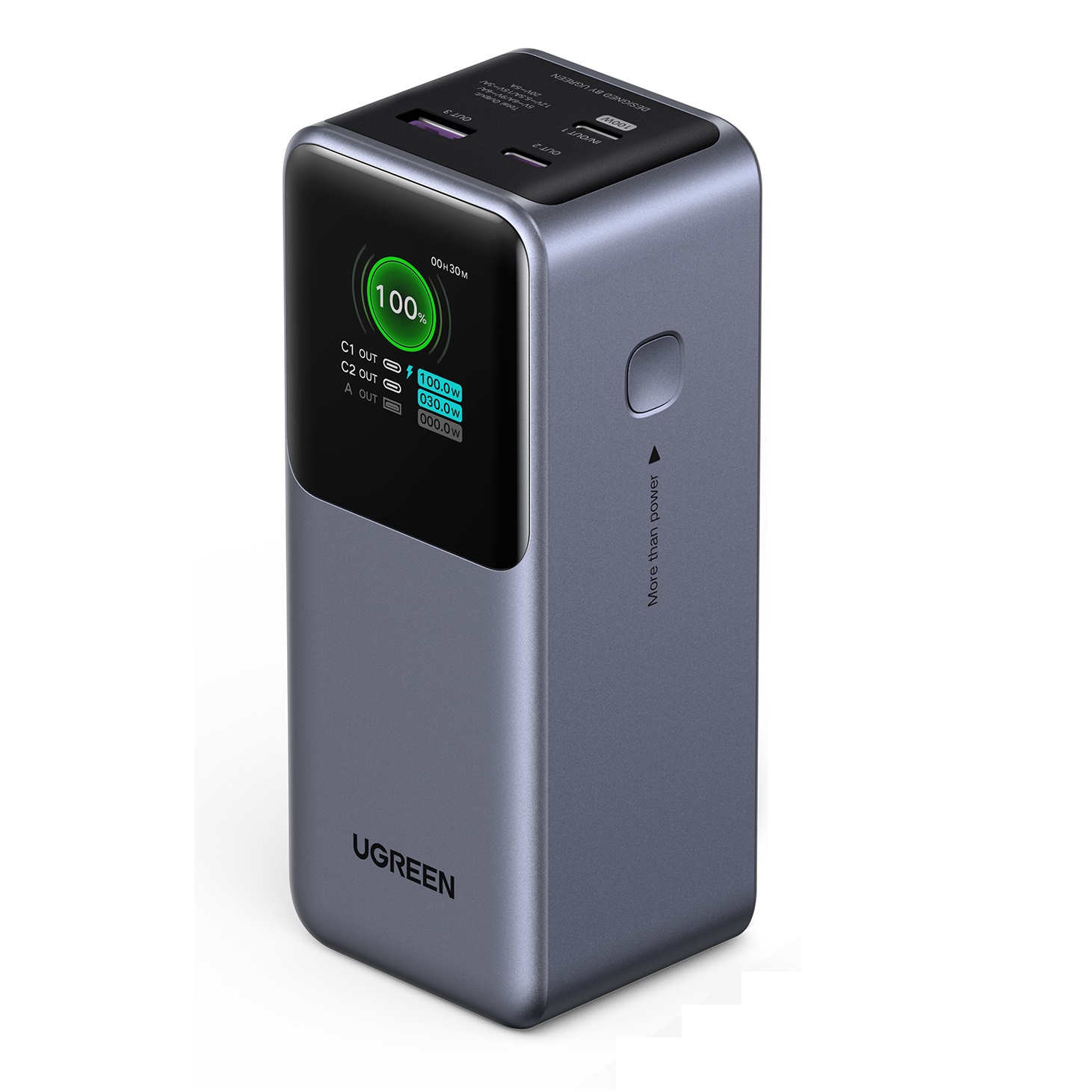 

Внешний аккумулятор UGREEN PB721 20000mAh, серый, PB721