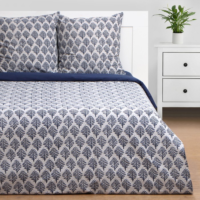 

Постельное бельё Этель 1,5 спальное Blue ornament, 143х215 см, 150х214 см, 70х70 см 2 шт, Eucalyptus