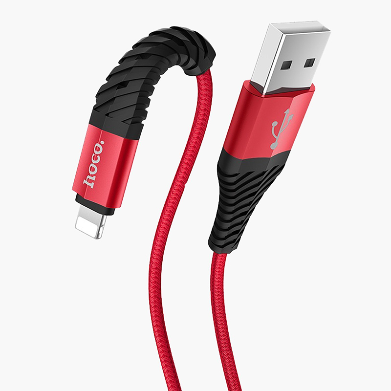 фото Дата-кабель usb универсальный lightning hoco x38 cool charging (красный) basemarket