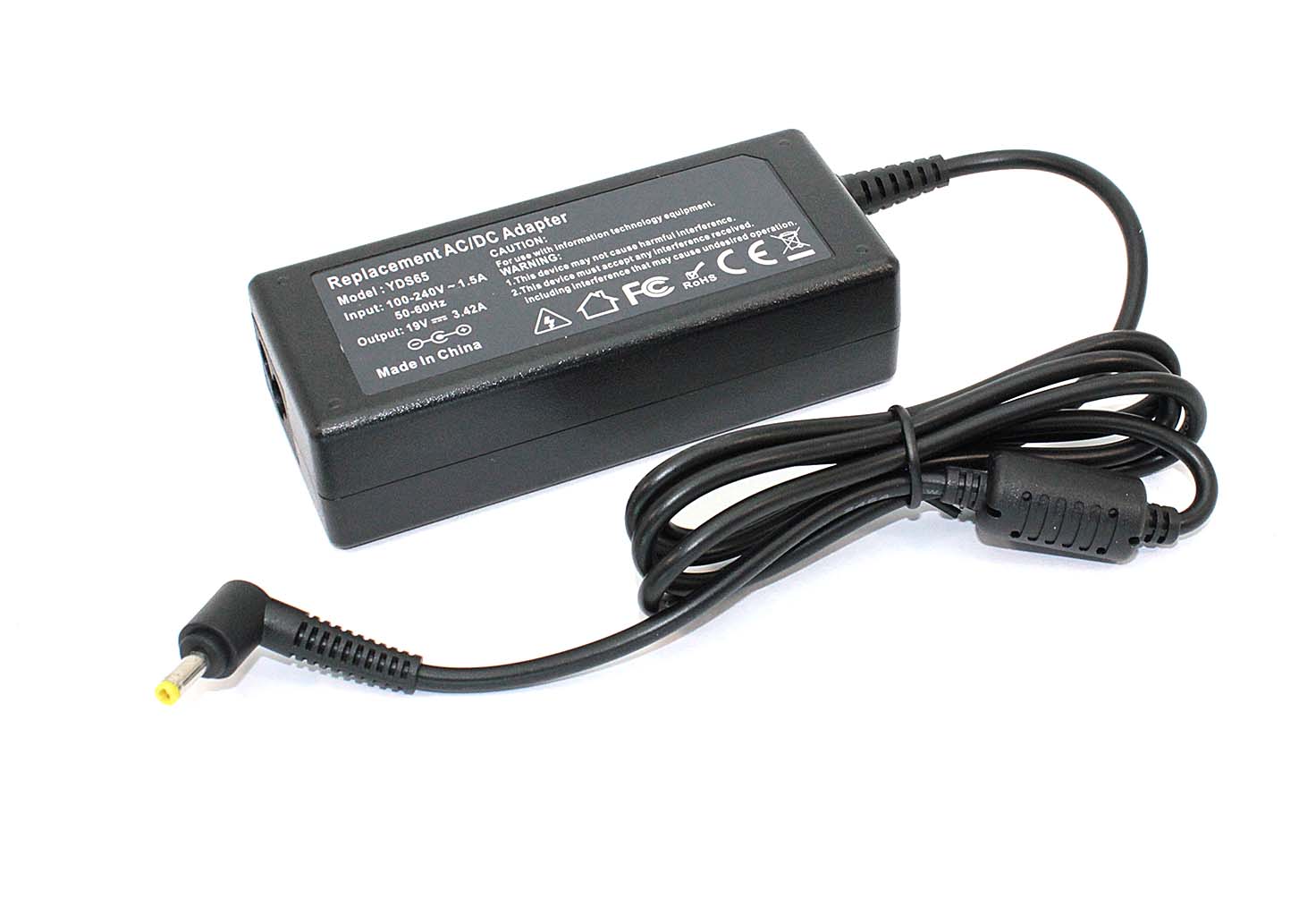 

Блок питания для ноутбука OEM 65Вт для Acer (079486), Черный