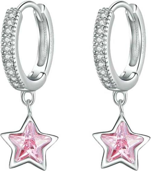 

Серьги подвески из серебра bamoer BSE414, фианит, BSE414