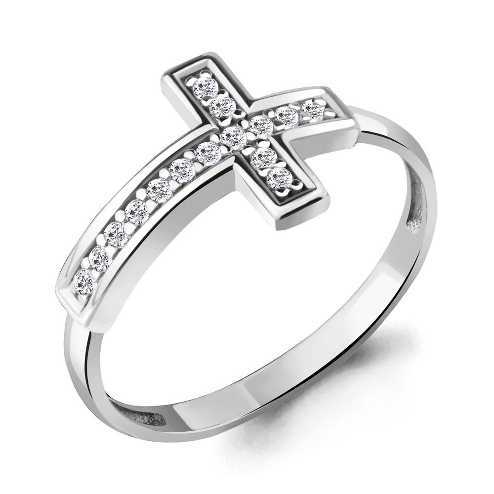 

Кольцо из серебра с фианитом р. 20 Aquamarine 67468А_925_р, 67468А_925_р