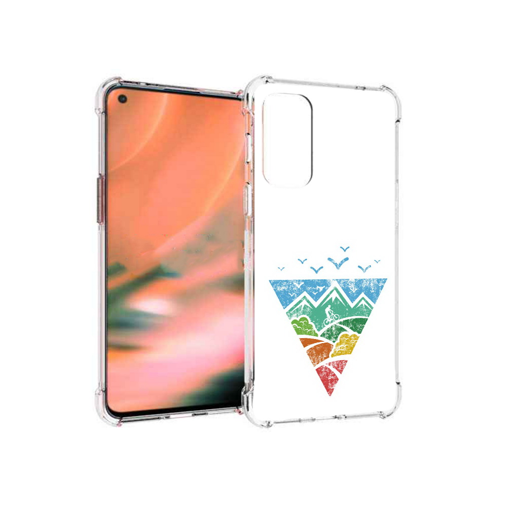 

Чехол MyPads Tocco для OnePlus Nord 2 5G Лес земля море чайки (PT161451.125.105), Прозрачный, Tocco