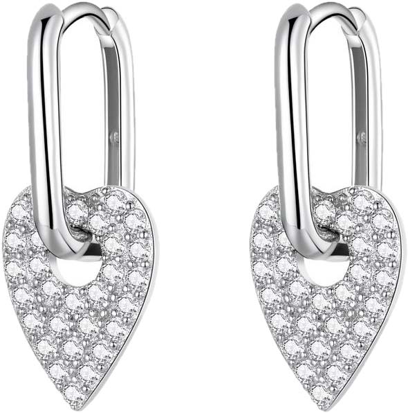 

Серьги из серебра bamoer BSE569, фианит, BSE569