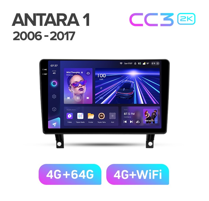 Магнитола TEYES OPEL ANTARA 2006-2017 г CC3 2K 464ГБ 4089000₽