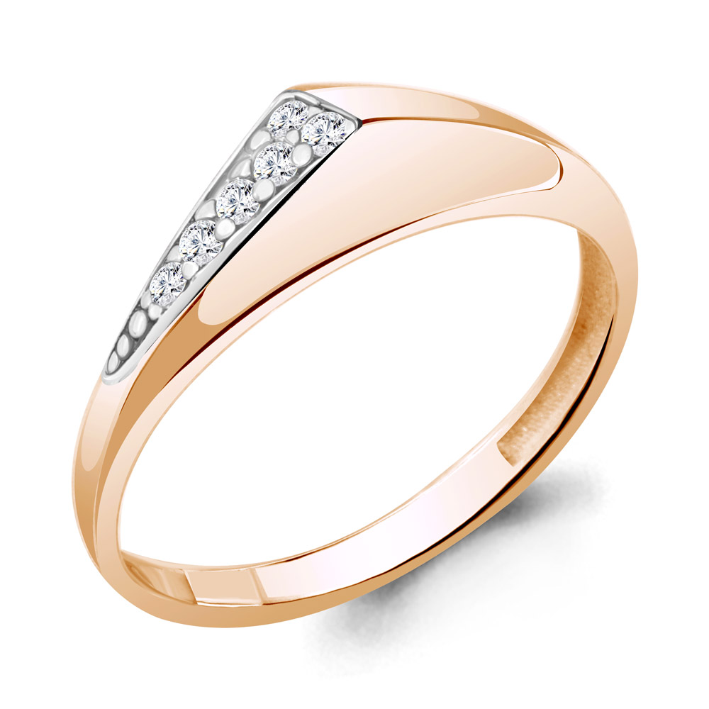 

Кольцо из серебра с фианитом р. 18,5 Aquamarine 67498А_925_з, 67498А_925_з
