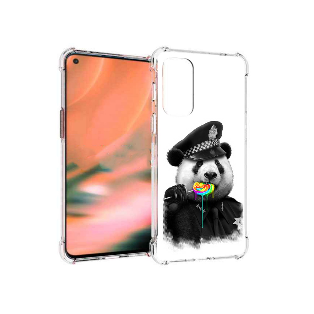 

Чехол MyPads Tocco для OnePlus Nord 2 5G Панда полиция (PT161451.125.130), Прозрачный, Tocco