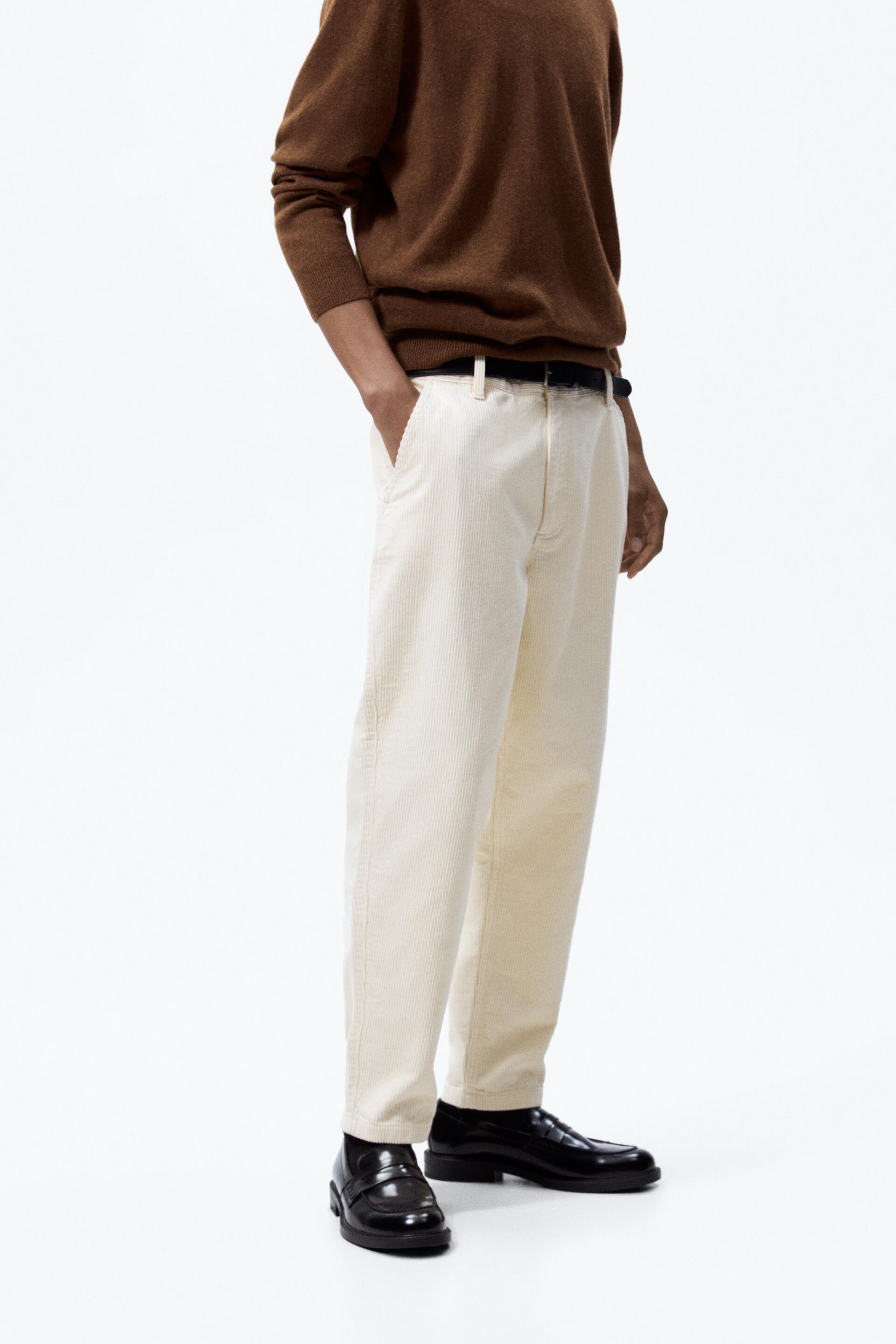 

Брюки мужские ZARA 08574335 белые 46 RU (доставка из-за рубежа), 08574335