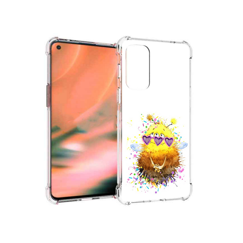 

Чехол MyPads Tocco для OnePlus Nord 2 5G Пушитый шмель (PT161451.125.143), Прозрачный, Tocco