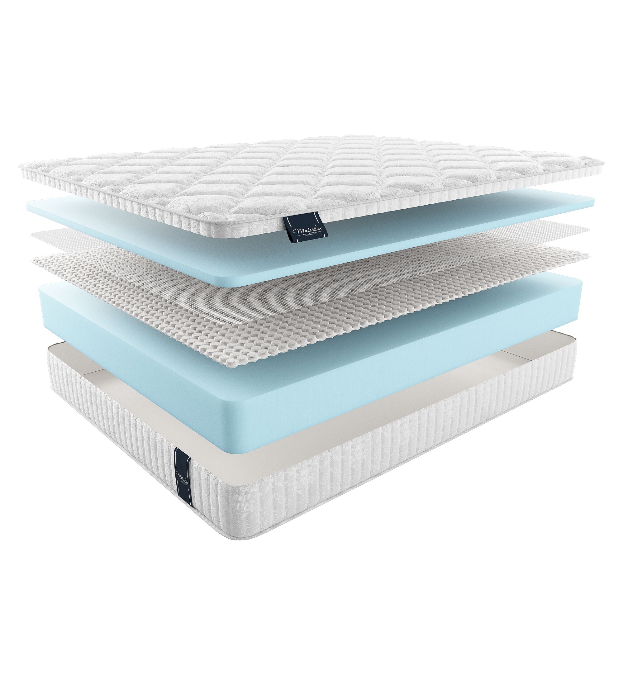 

Матрас Materlux New Elite Prima 180х190, Бежевый;белый;серый;серебристый, Prima