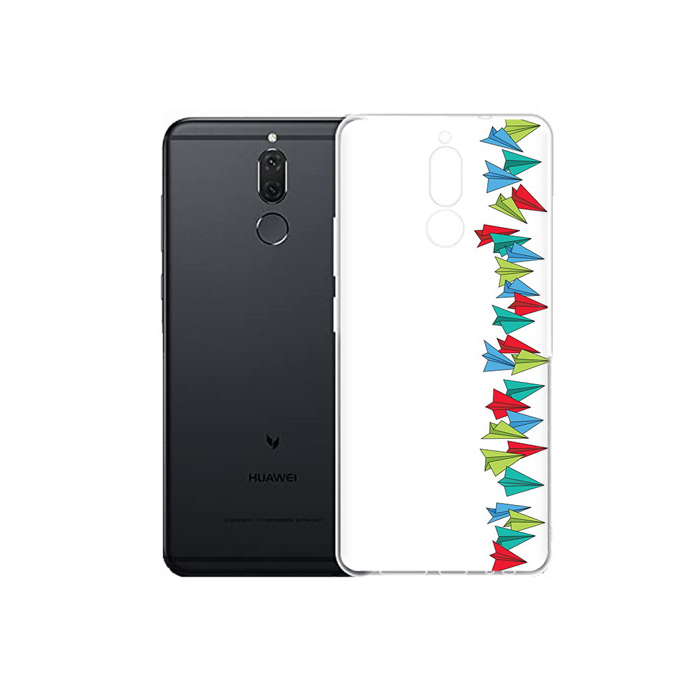 

Чехол MyPads Tocco для Huawei Nova 2i самолетики из листочков (PT92543.64.593), Прозрачный, Tocco