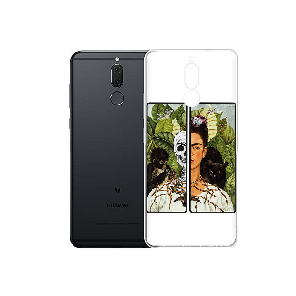 

Чехол MyPads Tocco для Huawei Nova 2i сдвоенная картинка девушка скелет (PT92543.64.595), Прозрачный, Tocco