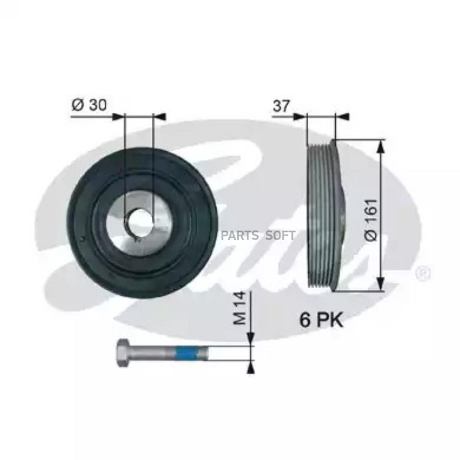

GATES TVD1002A (7845-20007) Шкив коленвала