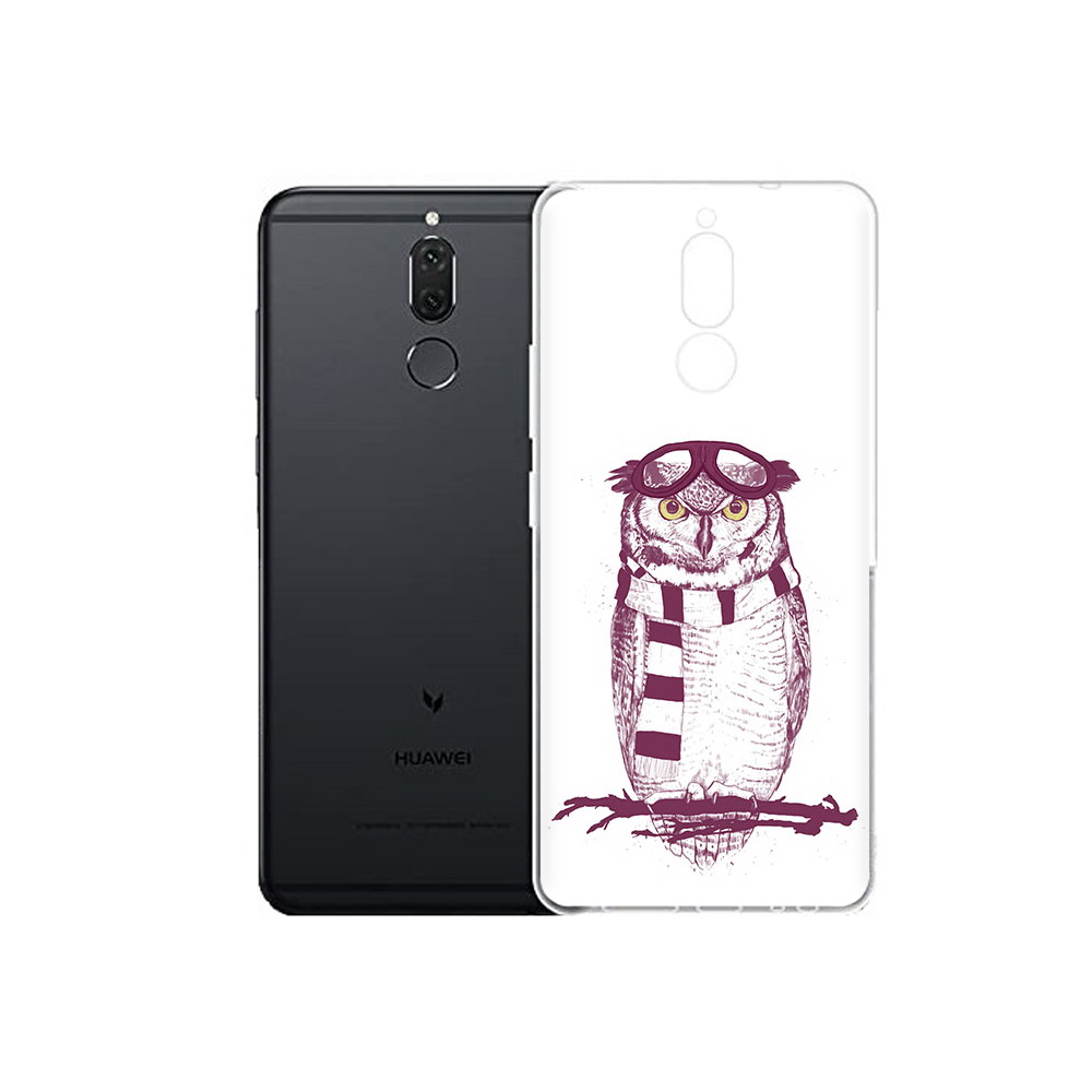 

Чехол MyPads Tocco для Huawei Nova 2i сова-летчик (PT92543.64.612), Прозрачный, Tocco