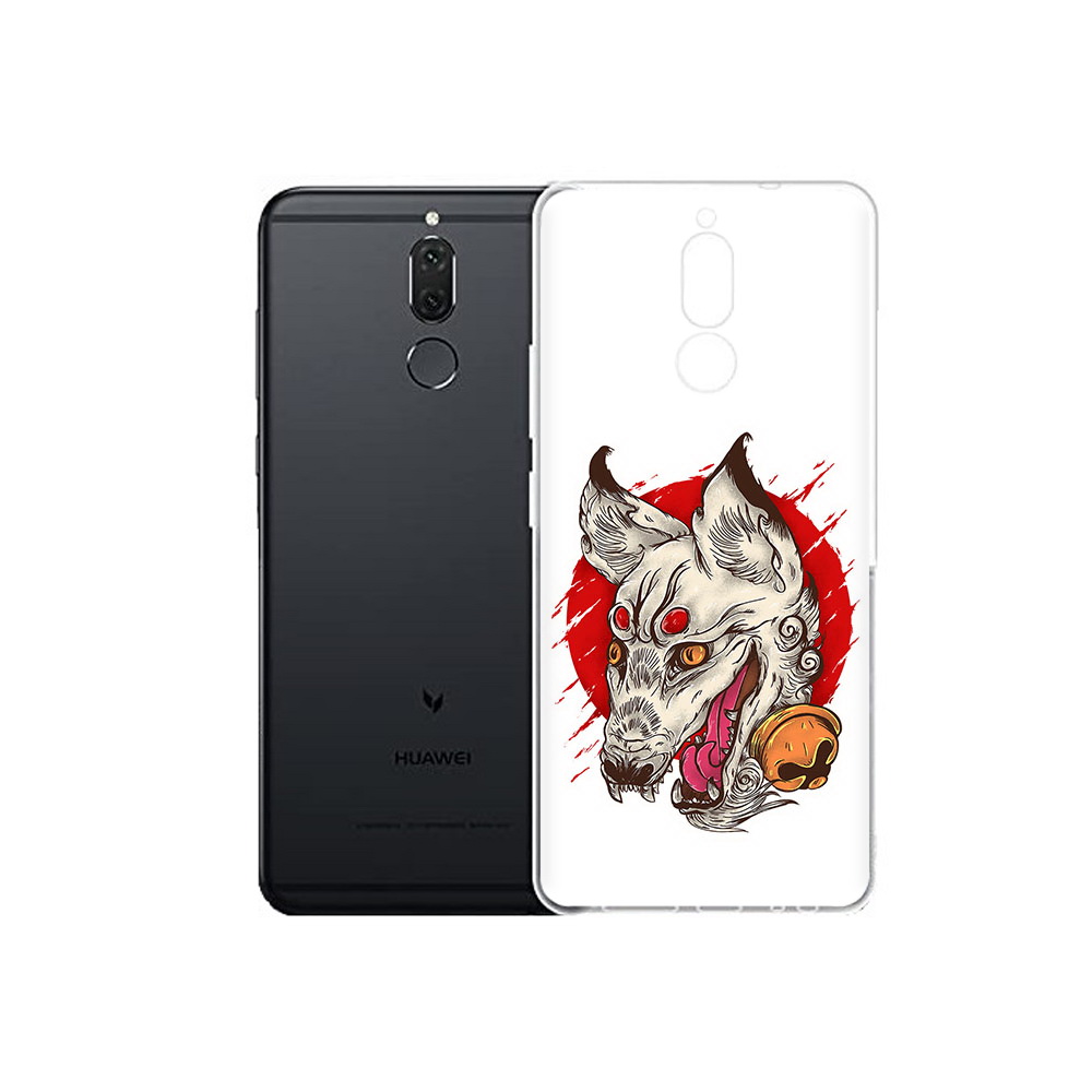 

Чехол MyPads Tocco для Huawei Nova 2i страшная собака (PT92543.64.627), Прозрачный, Tocco