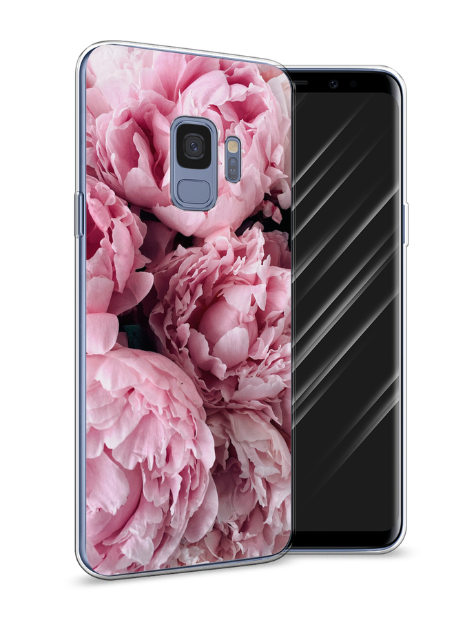 

Чехол Awog на Samsung Galaxy S9 "Нежные пионы", Розовый;черный;белый, 25750-8