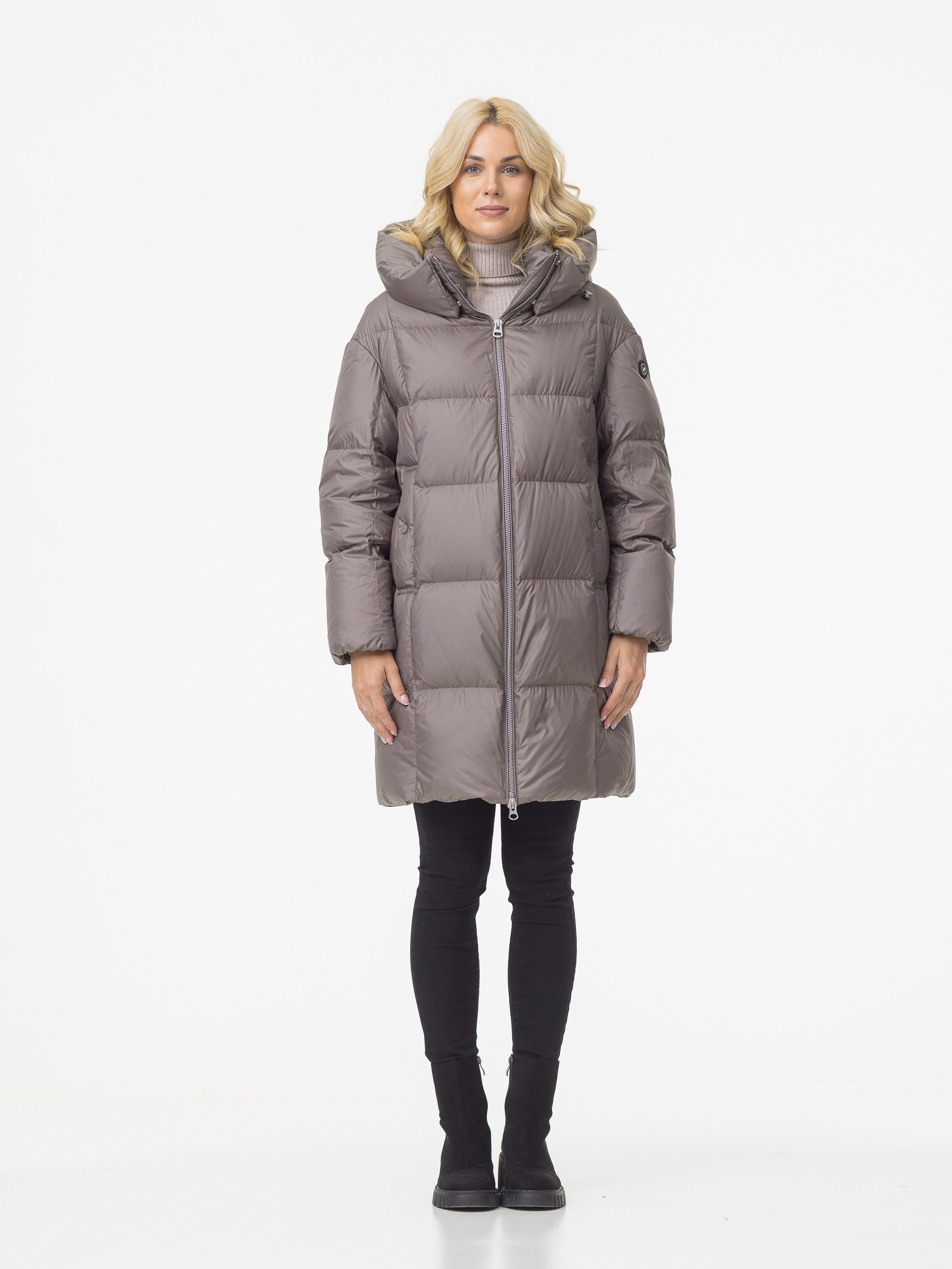 

Пуховик женский Avi CL-19208-306 бежевый 48 EU, CL-19208-306