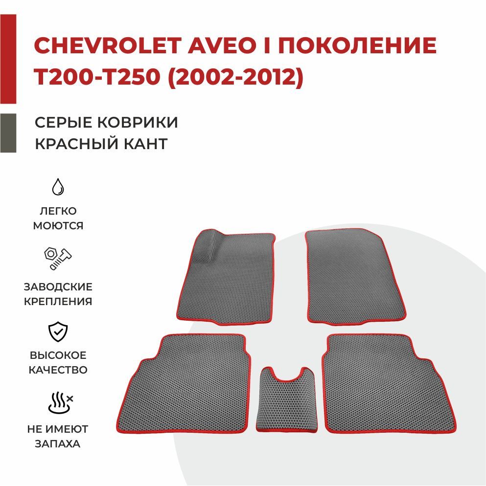 

Автомобильные коврики EVA PROFY для Chevrolet Aveo, шевроле авео 1 т200
