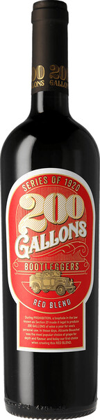

Вино "200 Gallons" Bootleggers Red Blend, 2021, 0,75 л