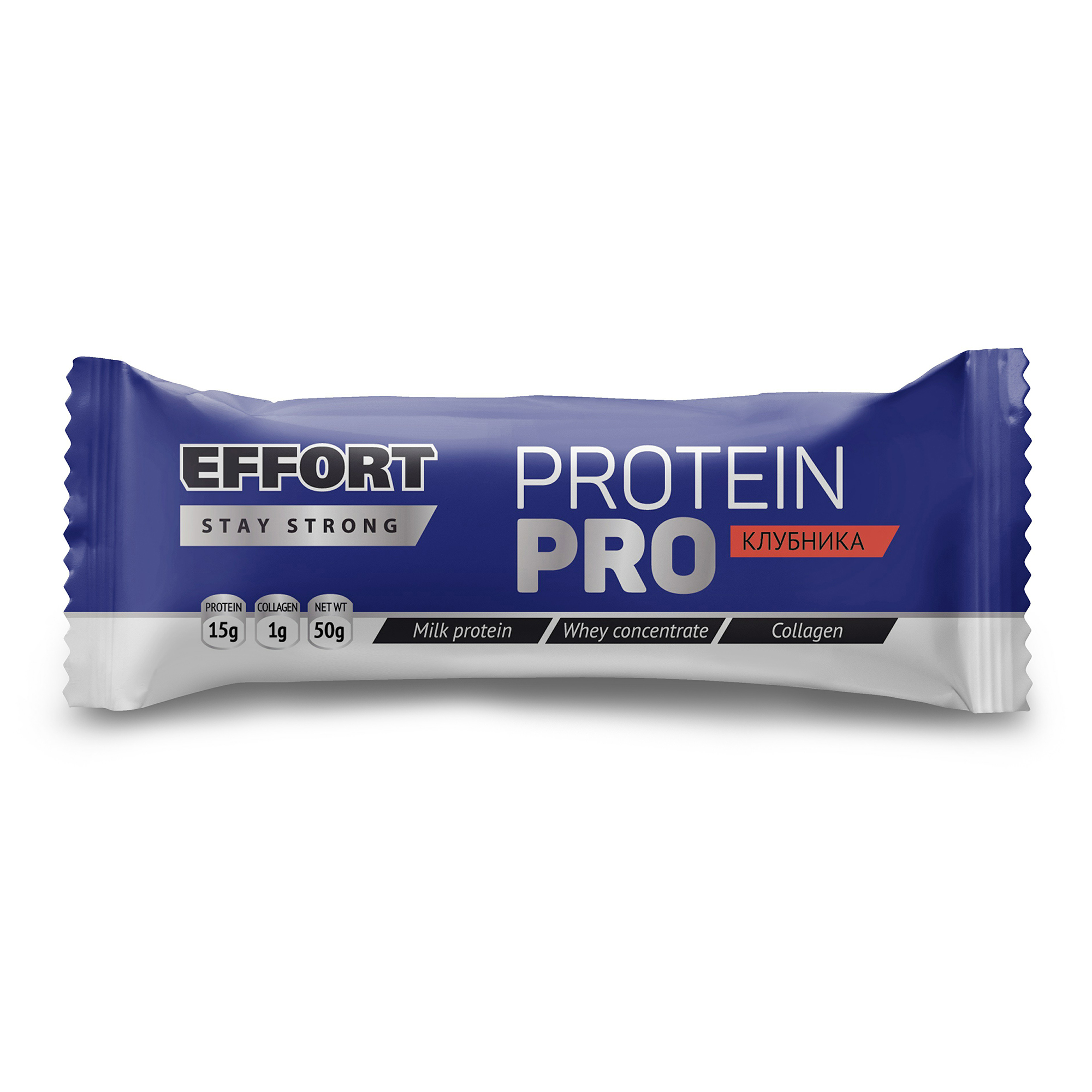 фото Протеиновый батончик effort protein в глазури с клубникой 50 г