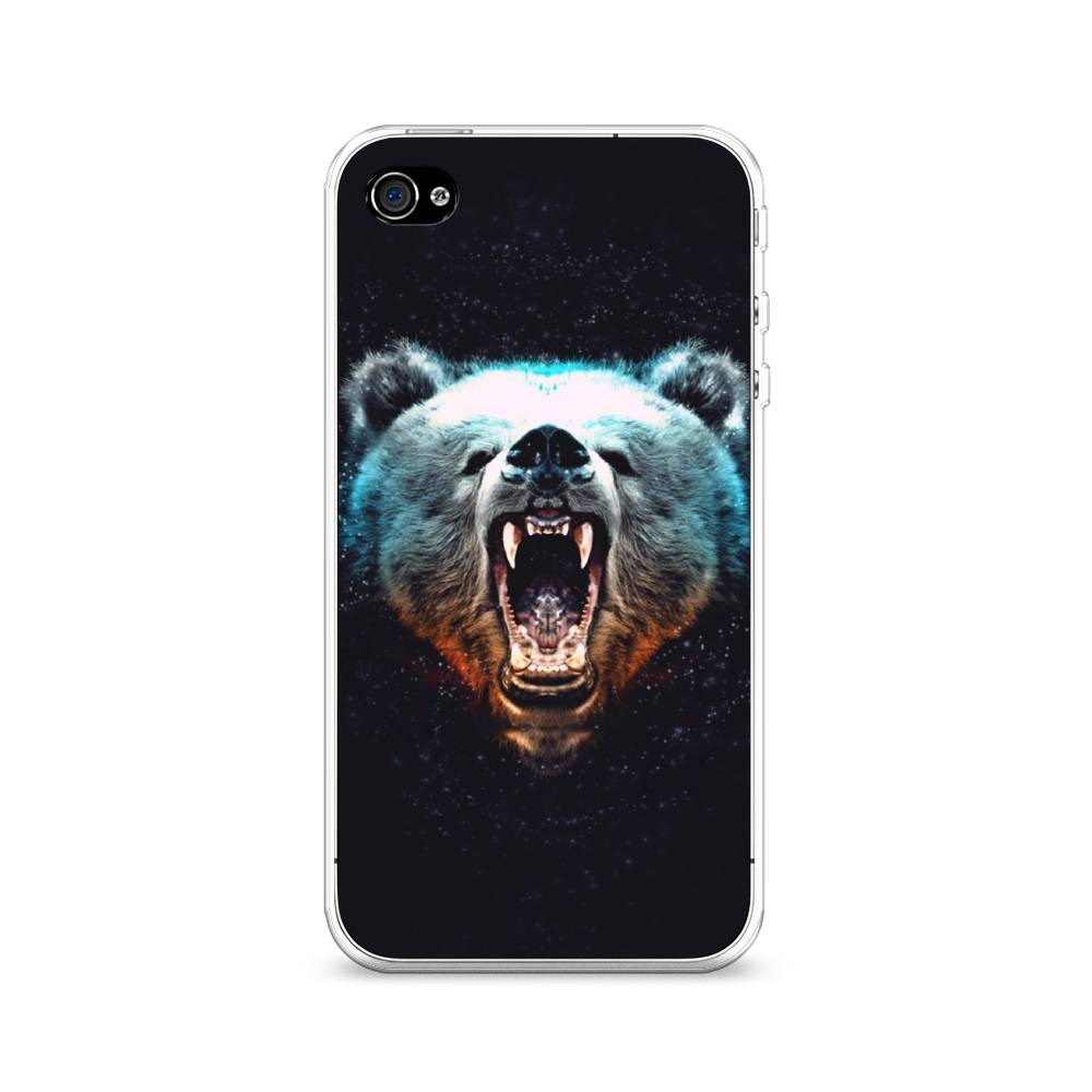 

Чехол Awog на Apple iPhone 4/4S / Айфон 4/4S "Медведь", Разноцветный, 10150-2