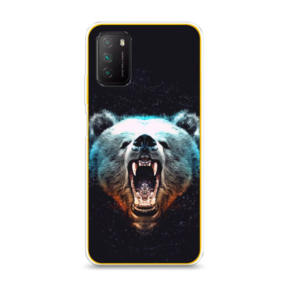 

Чехол Awog на Poco M3 "Медведь", Разноцветный, 39550-2