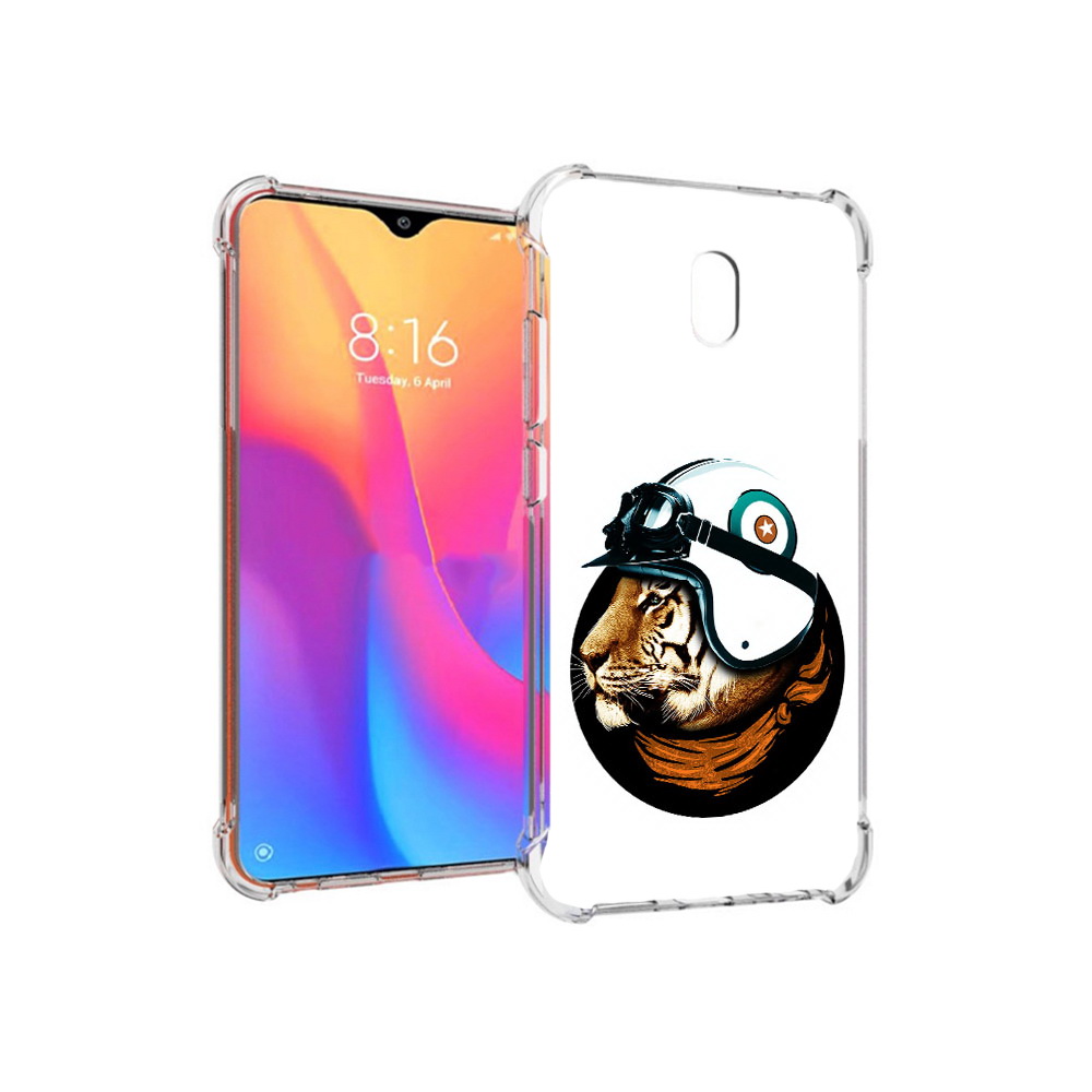 

Чехол MyPads Tocco для Xiaomi Redmi 8A Тигр в шлеме (PT138948.272.171), Прозрачный, Tocco