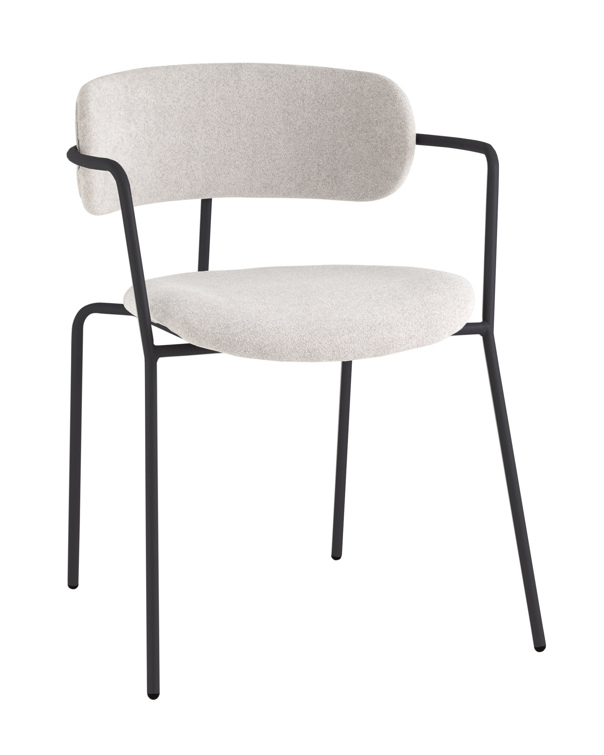

Стулья Stool Group Дженни букле светло-серый/антрацитово-серый муар, 2 шт, Дженни