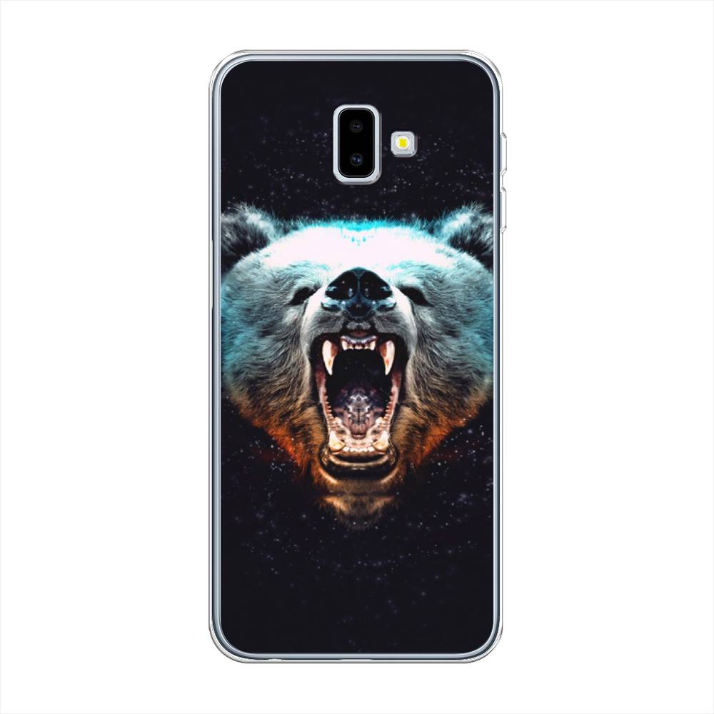 

Чехол Awog на Samsung Galaxy J6 + "Медведь", Разноцветный, 26950-2