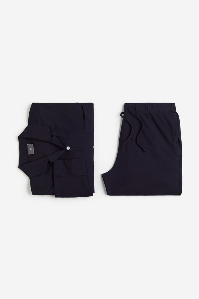 

Пижама мужская H&M 1146327 синяя L, Синий, 1146327