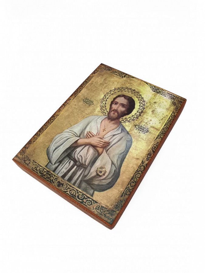 

Икона Алексий (Алексей), Человек Божий, Преподобный, под старину, 15х19 см