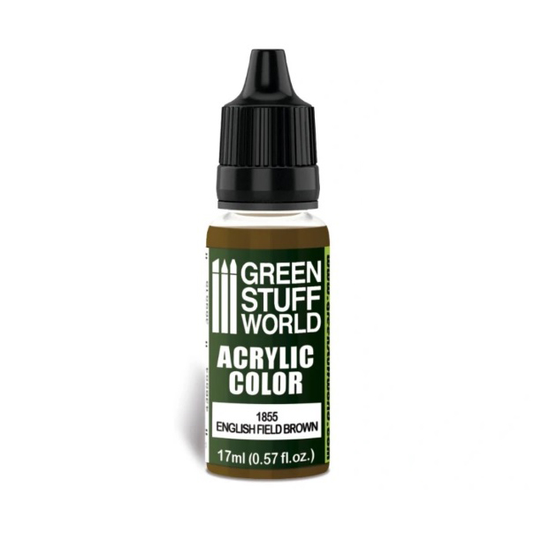 

Акриловая краска Green Stuff World цвет English Field Brown 1855, Коричневый
