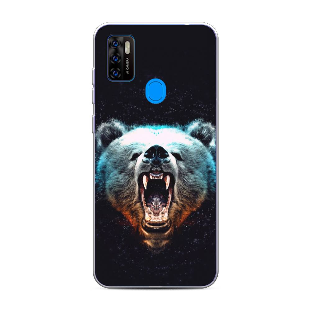 

Чехол Awog на ZTE Blade A7s 2020 / ЗТЕ Блэйд A7s 2020 "Медведь", Разноцветный, 133950-2