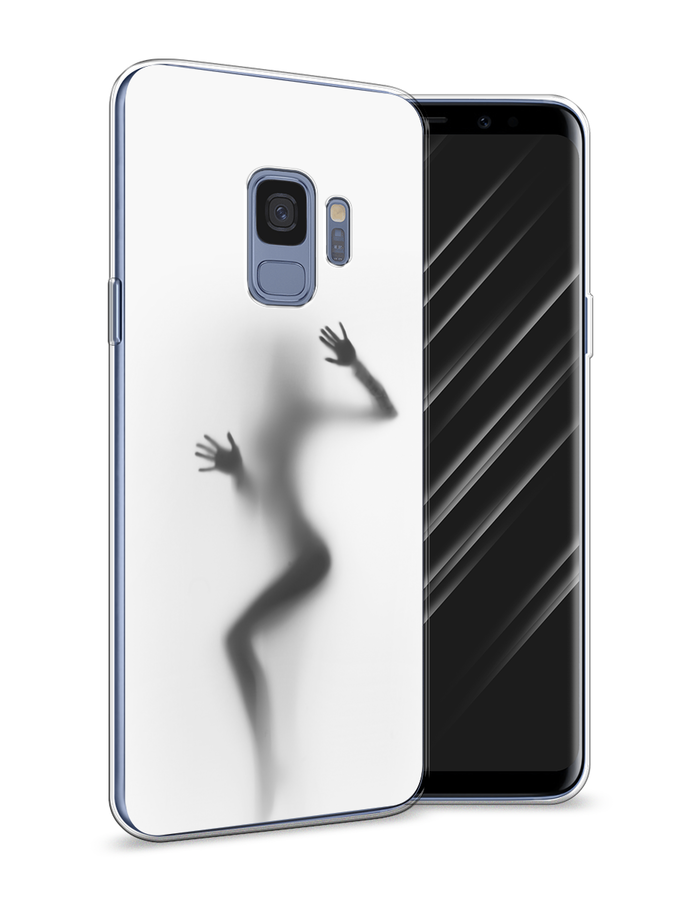 

Чехол Awog на Samsung Galaxy S9 "Девушка в душе", Серый;белый;черный, 25750-7