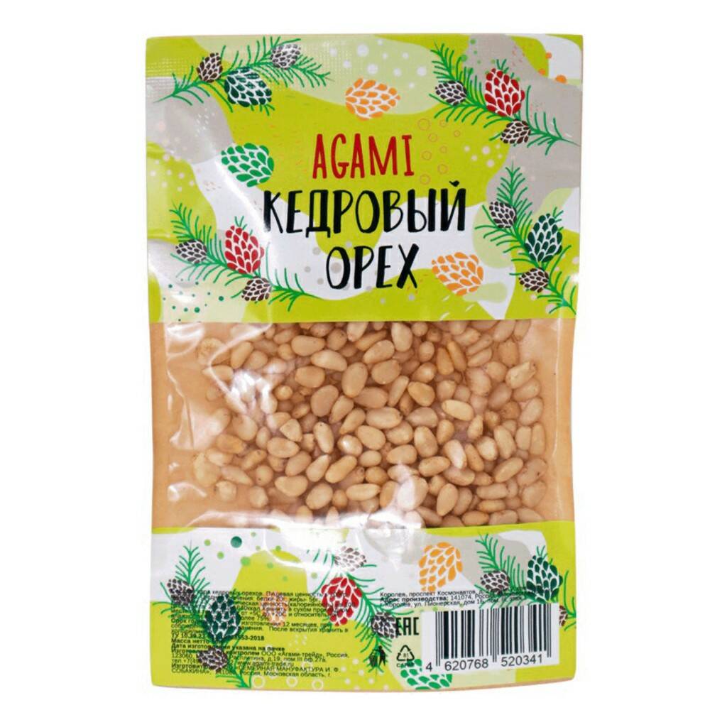 

Кедровый орех Agami 50 г Д/П
