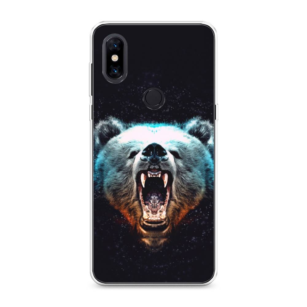 

Чехол Awog на Xiaomi Mi Mix 3 "Медведь", Разноцветный, 34950-2