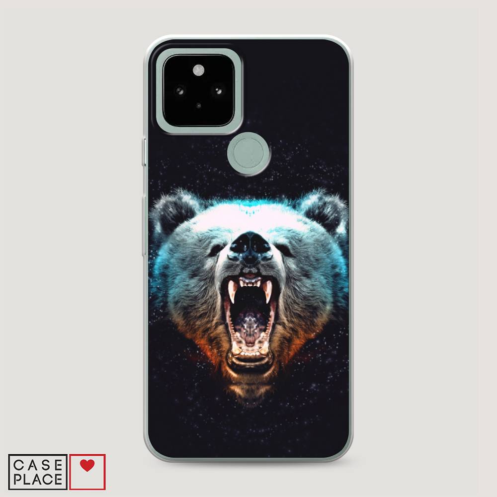 

Чехол Awog на Google Pixel 5 "Медведь", Разноцветный, 270750-2