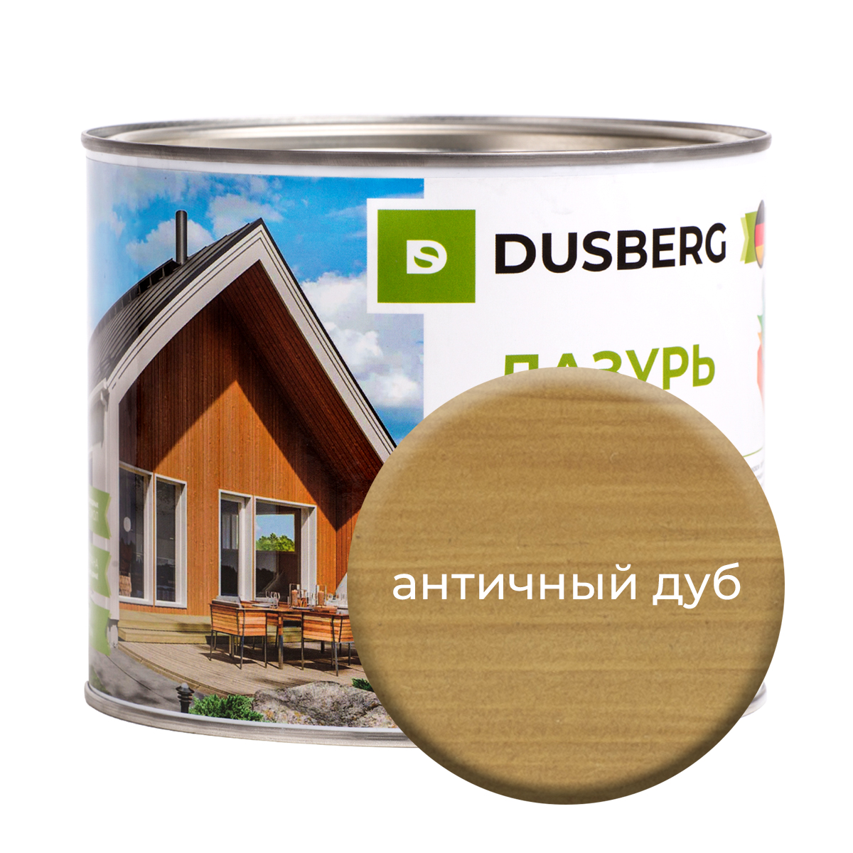 Лазурь Dusberg для дерева 2 л Античный дуб