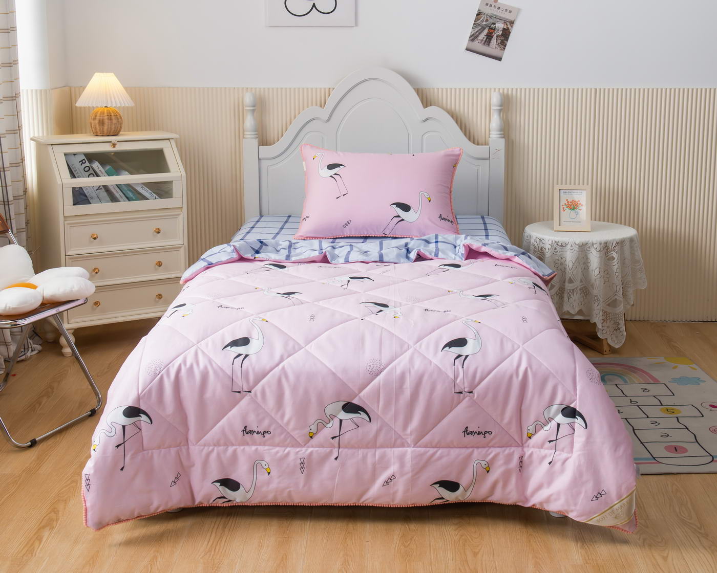 фото Комплект постельного белья с одеялом sofi de marko flamingo полутороспальный дет-ком-45