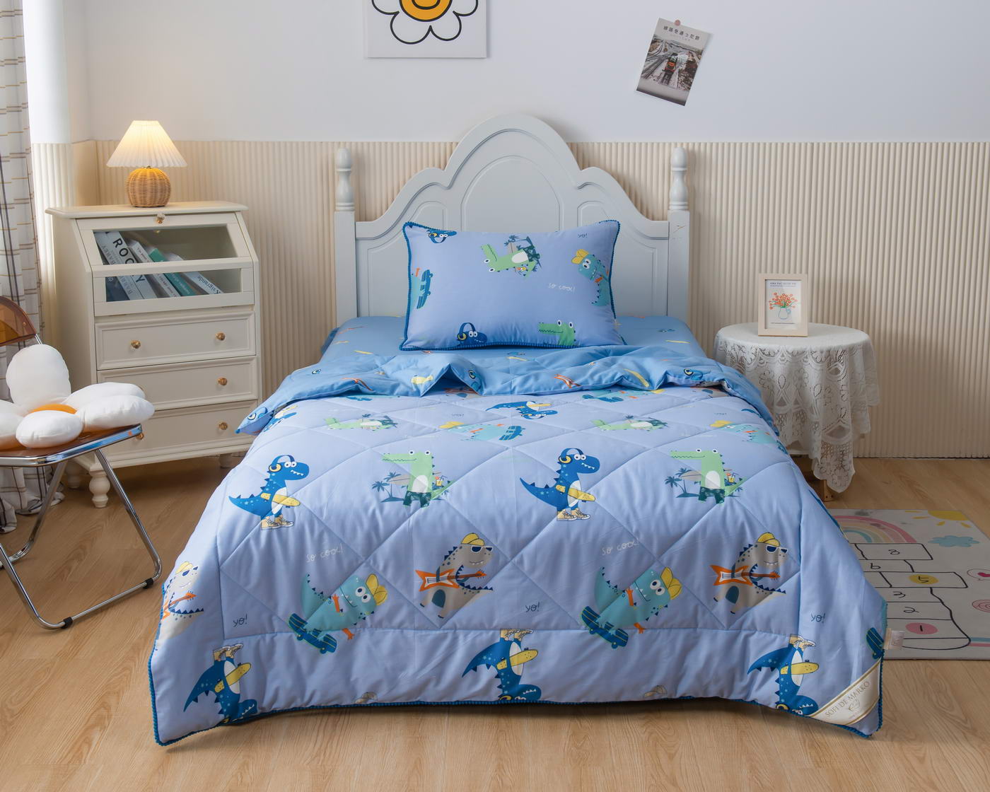 Комплект постельного белья с одеялом Sofi de Marko Crocodile полутороспальный Дет-Ком-56