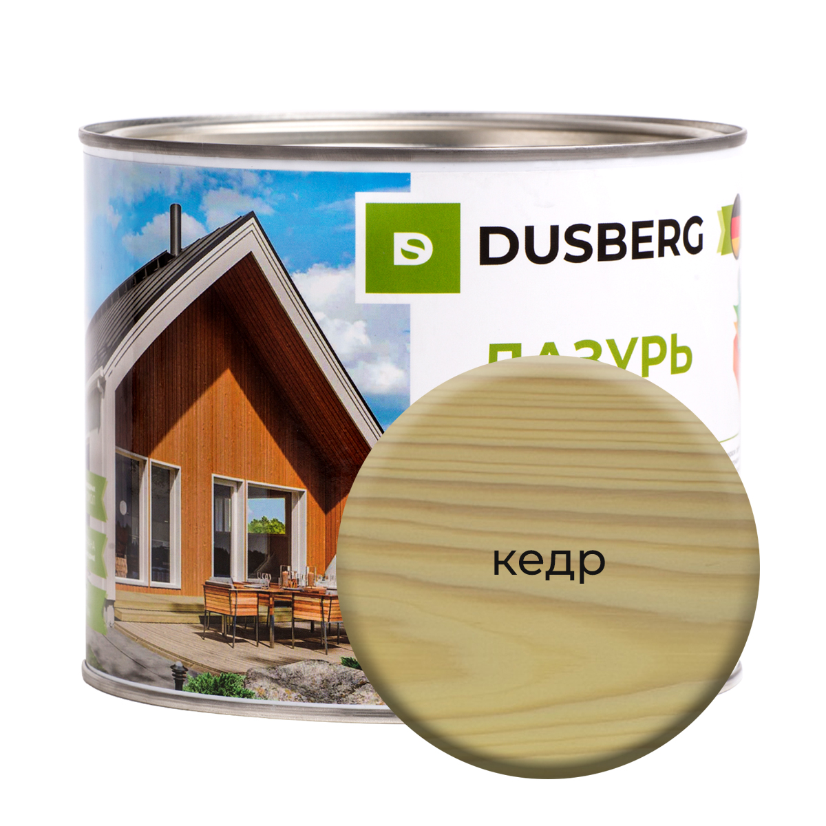 

Лазурь Dusberg для дерева 2 л Кедр, Желтый, 3110