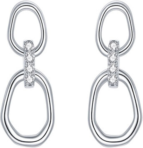 

Серьги подвески из серебра bamoer SCE1016, фианит, SCE1016