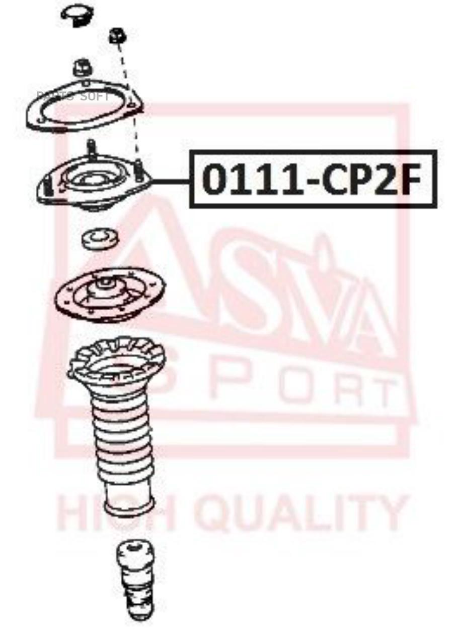 

ASVA Опора стойки амортизатора ASVA 0111CP2F