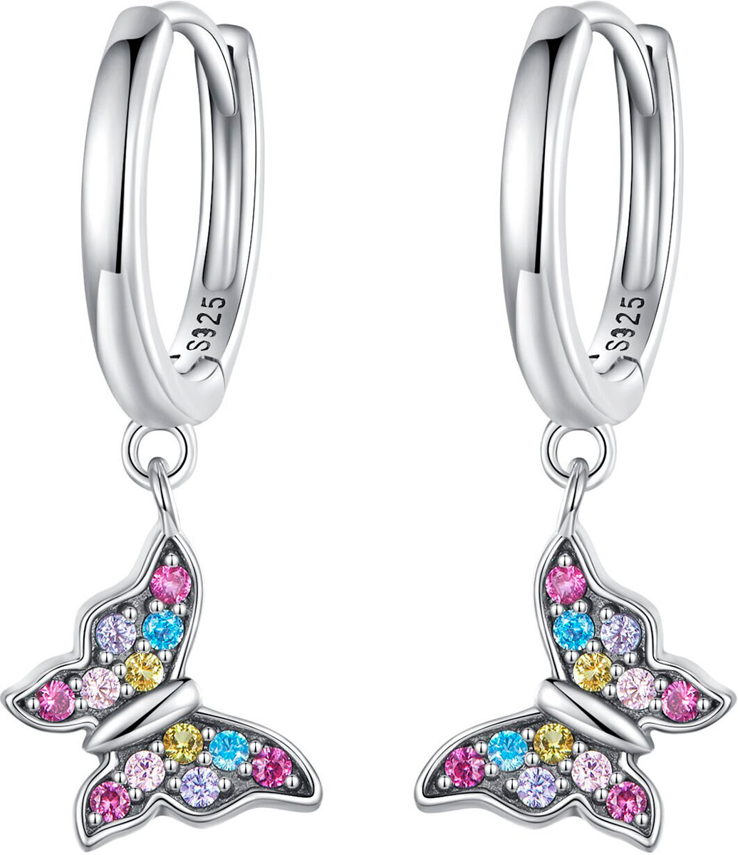 

Серьги подвески из серебра bamoer SCE1528, фианит, SCE1528