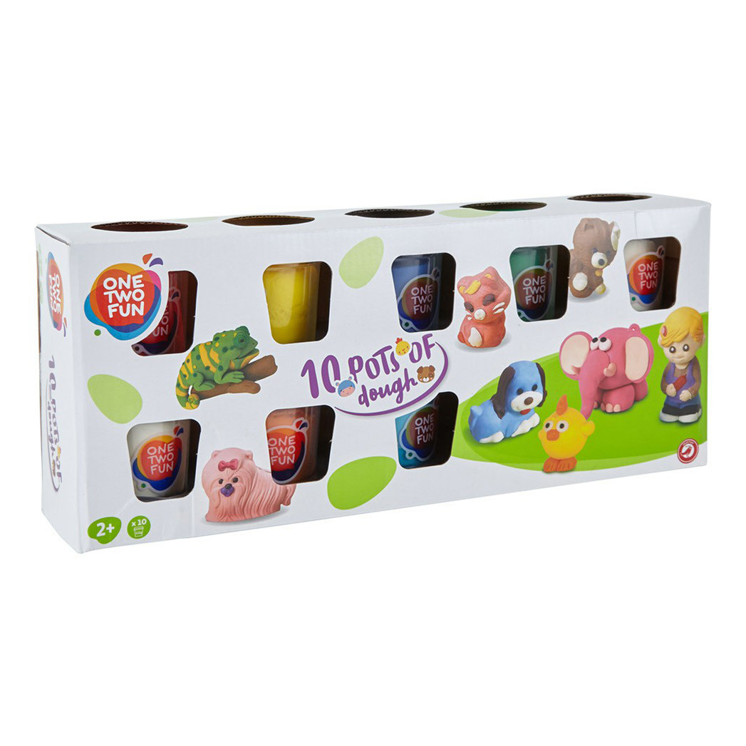 

Тесто для лепки ONE TWO FUN 10 шт