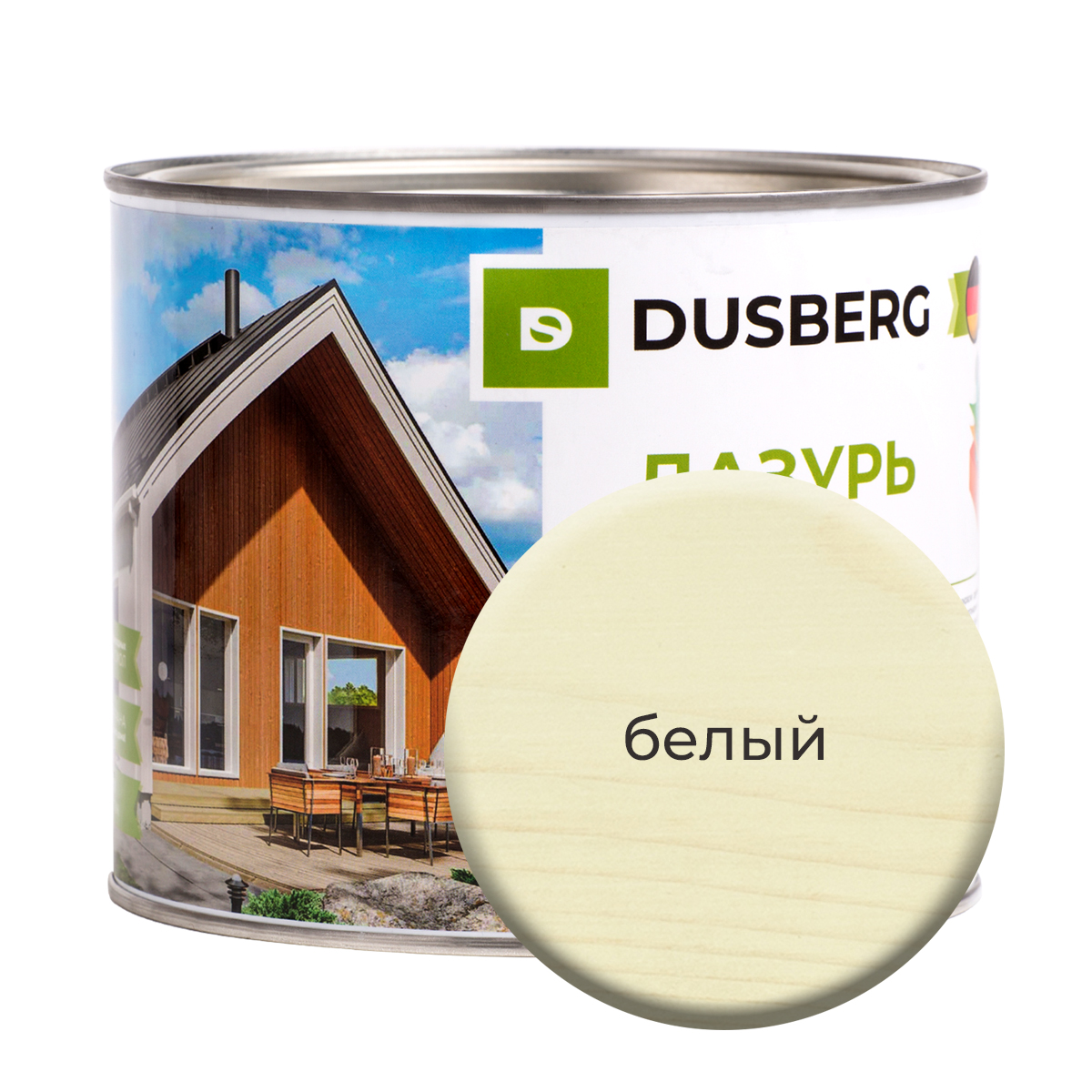 

Лазурь Dusberg для дерева 2 л Белый, 3110