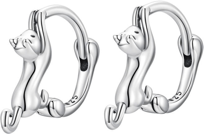 

Серьги конго из серебра bamoer SCE1488, SCE1488