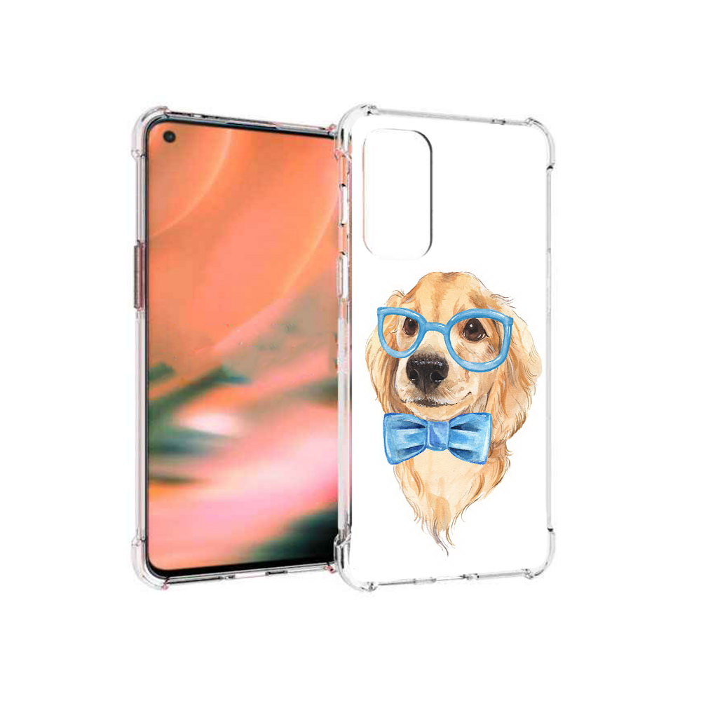 

Чехол MyPads Tocco для OnePlus Nord 2 5G Собака интеллигент (PT161451.125.159), Прозрачный, Tocco