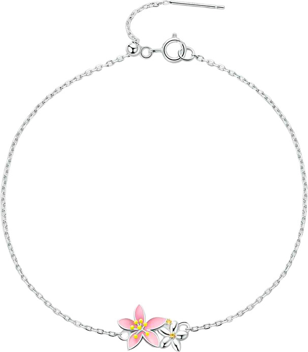 

Браслет из серебра р. 21,5 bamoer SCB232, эмаль, SCB232