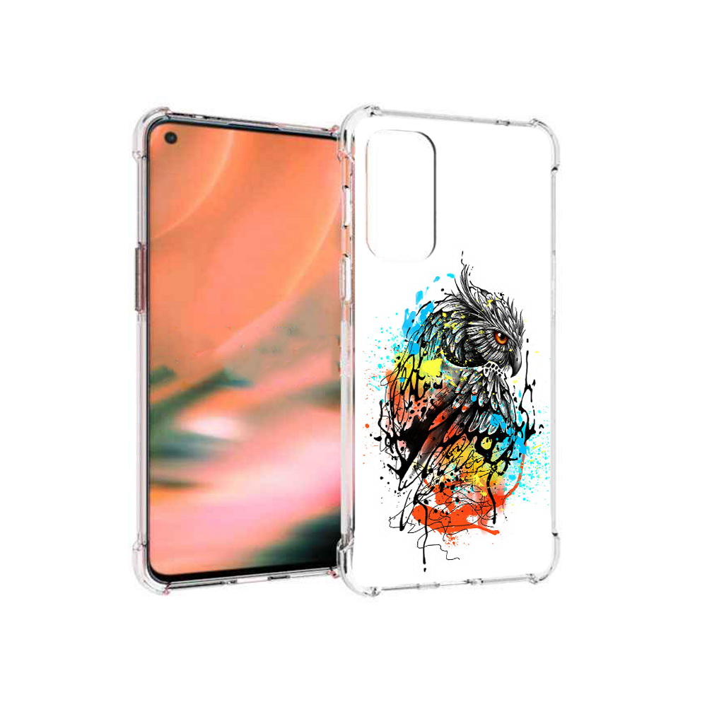 

Чехол MyPads Tocco для OnePlus Nord 2 5G Творческая сова (PT161451.125.170), Прозрачный, Tocco